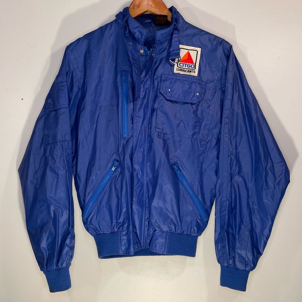 Vintage Upstream blue racing jacket Medium